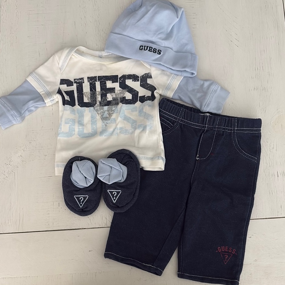 Guess Baby Set in Blue and Black